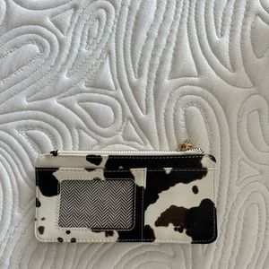 Cow print wallet